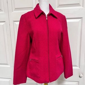 Coldwater Creek Women’s Raspberry Jacket Size 8 Zipper